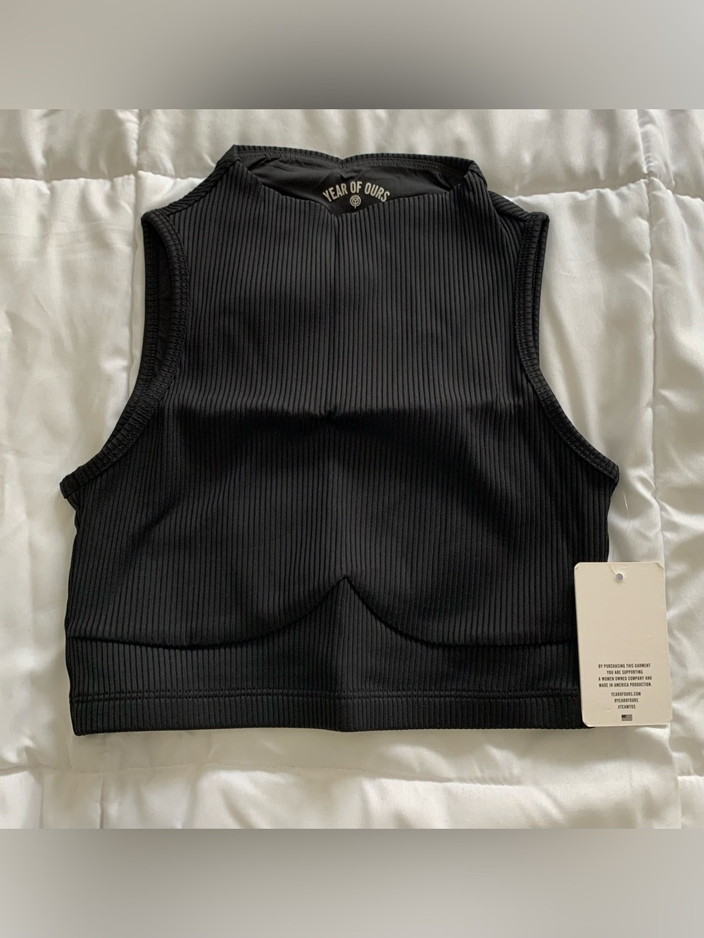 New Year Of Ours RIBBED MOCKNECK BRA Size Small